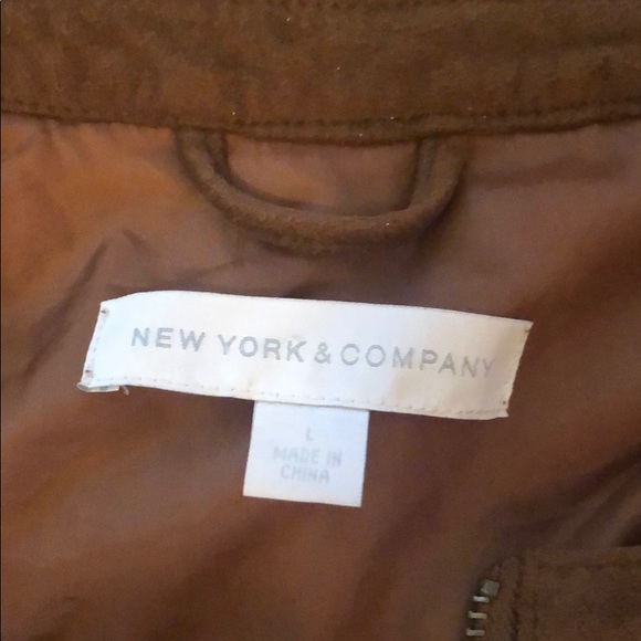 Brown faux suede jacket - Picture 3 of 9